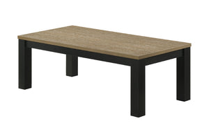 English Elm Brown 3-Piece Living Room Table Set – 47.2" Coffee + 2 End Tables, Sleek Wood Finish, Spacious Surfaces, Easy Assembly B011P244305