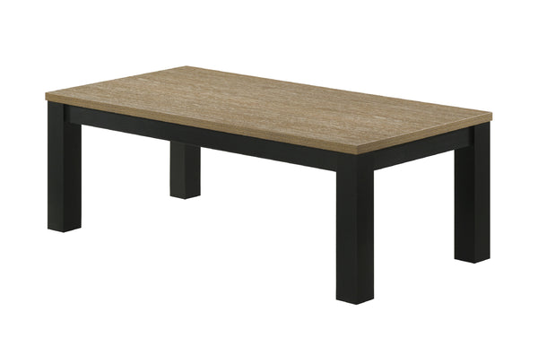 English Elm Brown 3-Piece Living Room Table Set – 47.2" Coffee + 2 End Tables, Sleek Wood Finish, Spacious Surfaces, Easy Assembly B011P244305