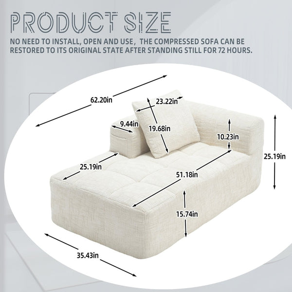 English Elm United We Win Chenille Loveseat Sofa - Stylish Modular Sleeper For Compact Living Rooms & Lounges W1568P255130-GIGA