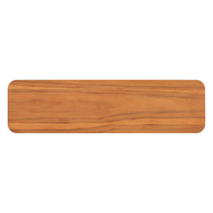 English Elm Mirod Acacia Veneer Console Table with U-base and Curved Edges for Entryway Brown N760P237958D