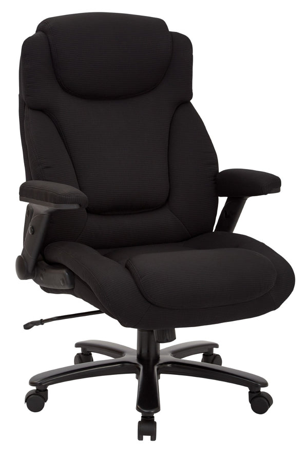 OSP Home Furnishings Big and Tall Executive Office Chair with Lumbar Support Heavy Duty 400 Lb Capacity 39203