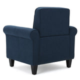 Christopher Knight Home® - Noble House - Freemont Dark Blue Fabric Club Chair