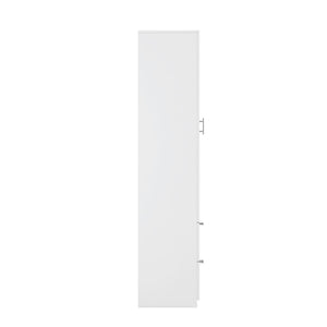 English Elm Standard Freestanding Pantry Cabinet Tall White Kitchen Storage with Drawers and Shelves W331P373802