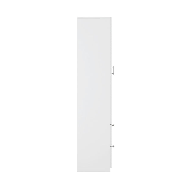 English Elm Standard Freestanding Pantry Cabinet Tall White Kitchen Storage with Drawers and Shelves W331P373802