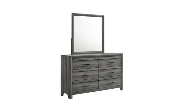 English Elm Denver Modern 5-Piece King Bedroom Set In Gray - Stylish Wood Design With Ample Storage Solutions B009S01469