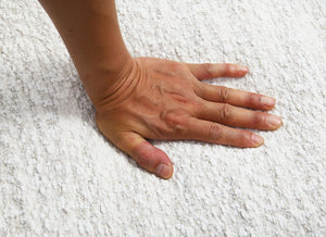 English Elm Contemporary Sculpted Barrel-Back Arm Chair with Smooth Casters, Neutral Textured Upholstery, Stylish Accent Seating White 38 L x 37 W x 29 H B2741P401980