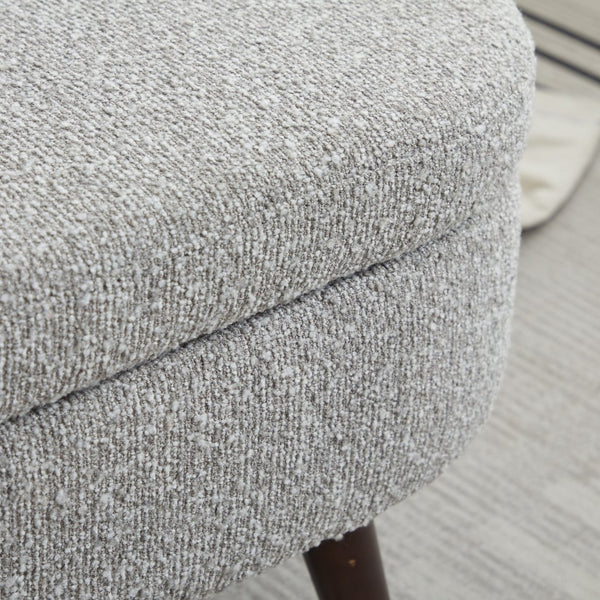 English Elm S02 Boucle Lift Top Storage Ottoman Bench for Entryway or Living Room Accent W1805P178791