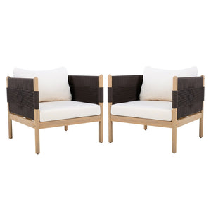 English Elm Outdoor Acacia Wood Patio Club Chair with Diamond Rope Weave and Weather Cushions N768P361445L_2