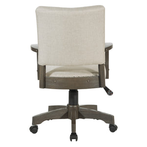 OSP Home Furnishings Santina Bankers Chair Antique Grey / Ivory