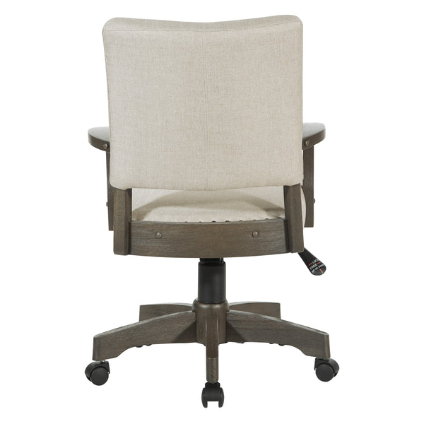 OSP Home Furnishings Santina Bankers Chair Antique Grey / Ivory