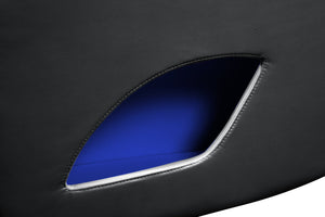 English Elm Fortuner 2PC Living Room Set with Power Recline, LED Lighting, Massage, Bluetooth Speakers, USB Charging Black B009S01499