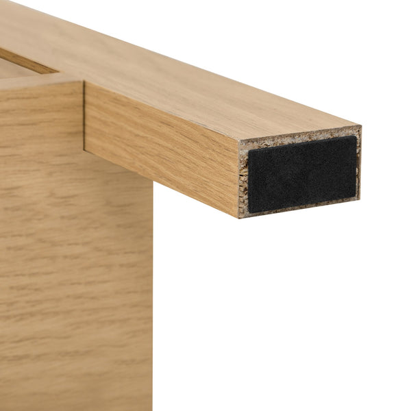 English Elm U_STYLE Farmhouse 59.3" Sideboard with Sliding Barn Doors, Mesh Panels, Open Shelves & Sturdy Top Natural N711P347388O