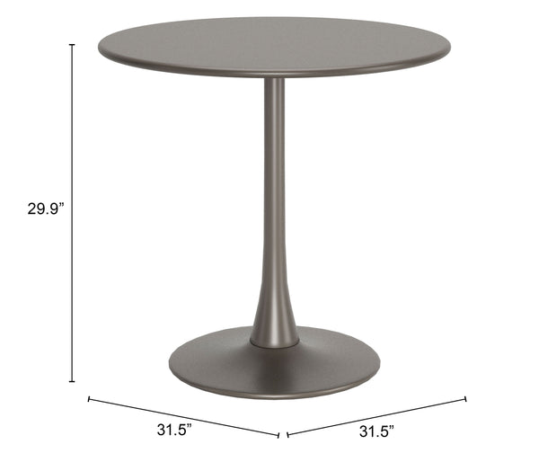Soleil Dining Table Taupe 704039 Zuo Modern