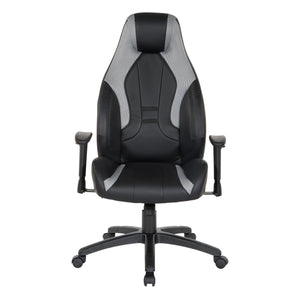 OSP Home Furnishings Commander Gaming Chair Grey
