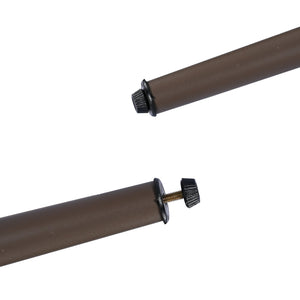 English Elm Christopher Knight Home® - 4-Piece Outdoor Patio Set with Woven Rope U-Back, Steel Frame, Thick Cushions & Acacia Table for Garden Brown+Beige N780P209458R