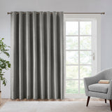 SunSmart Maya Casual Printed Heathered Blackout Window Patio Panel SS40-0108 Grey