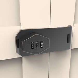 English Elm 71'' Steel 2-Door Locking Cabinet with Adjustable Shelves, Secure Metal Storage for Home Office Beige W3387P306326