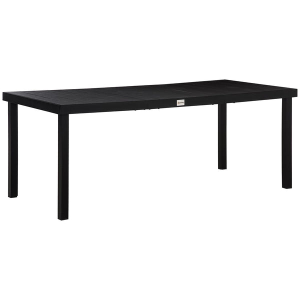 English Elm Outsunny 75" Rectangular Outdoor Dining Table For 8, Durable Aluminum Frame With Faux Wood Top W2225P174355-GIGA