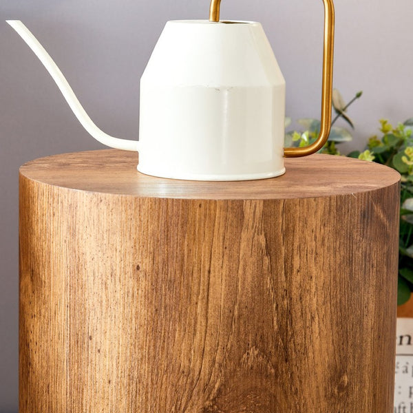 English Elm The Cylindrical Table - Stylish Multi-Use Solution For Small Spaces, Coffee Table & Desk Alternative W1151P200296-GIGA