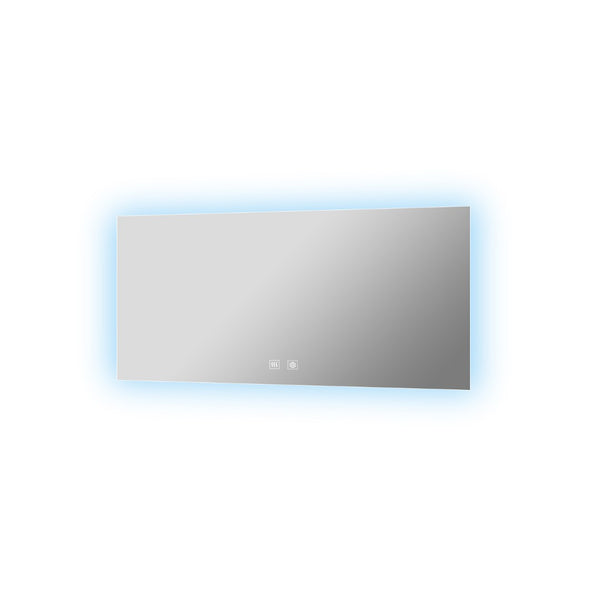 English Elm Vellum Wide Backlit Led Vanity Mirror with Defogger for Double Sink Bathrooms B2731P478342