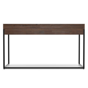 English Elm Ralston Handcrafted Desk In Distressed Charcoal Brown - Stylish, Functional, And Perfect For Small Spaces B136P159561-GIGA