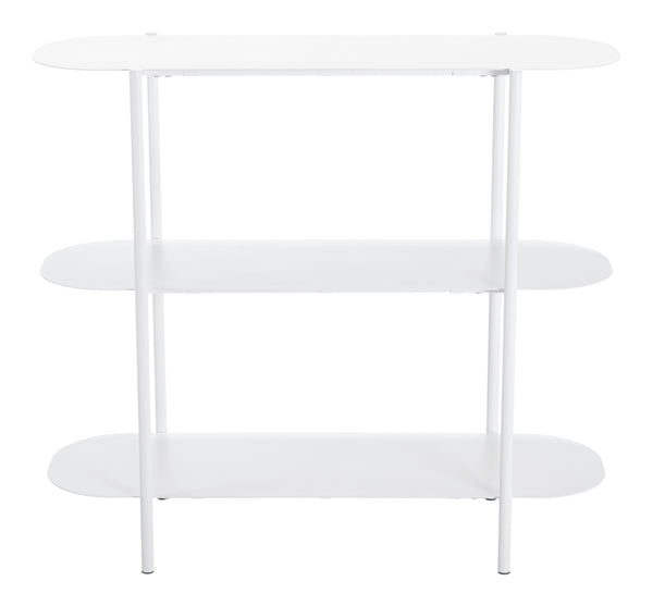 Tre Console Table White 109419 Zuo Modern