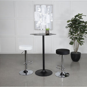 English Elm Fresno Matte Black Metal Cloud Sculptural Bar Table for Home Lounge Cocktail Space B062S01574