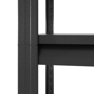 English Elm 72"h Five Tier Steel Garage Shelving Rack with Pegboard Adjustable Heavy Duty T2398P463332