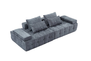 English Elm Sofa Modular Loveseat Antique Grey with Ultra-Dense Foam, Deep Seats, Orthopedic Support, Easy Assemble W1960S00008