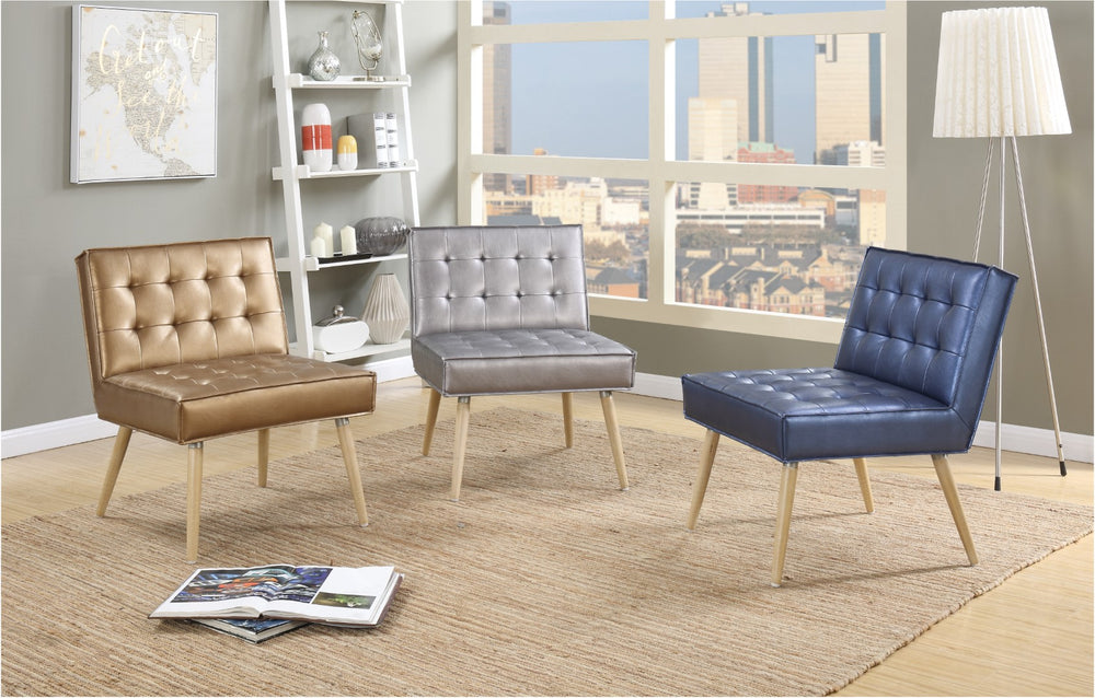 OSP Home Furnishings Amity Tufted Accent Chair Sizzle Pewter