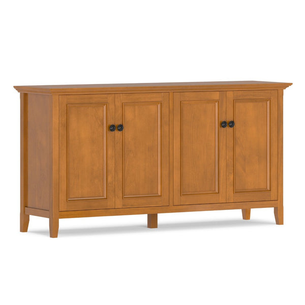 English Elm Amherst Shaker Pine Four Door Sideboard with Adjustable Shelves for Dining Rooms B136P436059