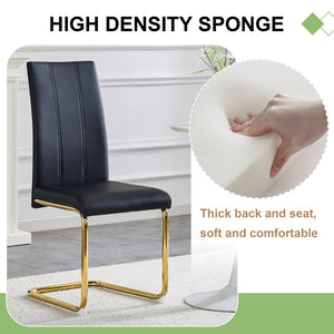 English Elm A Set of 2 Glam Faux Alligator Pvc Barstools with Crystal Buckle Detail Black,Gold W1512P491830