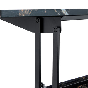 English Elm Multifunctional Lift Top Coffee Table with Tempered Glass Legs, Ergonomic Storage and Durable MDF Finish Black,Transparent W2920P226077