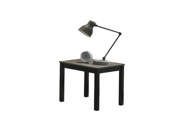 English Elm Gray 3pc Contemporary Coffee & End Table Set with Faux Marble Gray Wood Tops Solid Wooden Legs Stylish Living Room Furniture B2741P391797