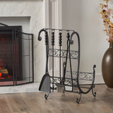 Christopher Knight Home® - Noble House - Solis Log Rack and Tool Set