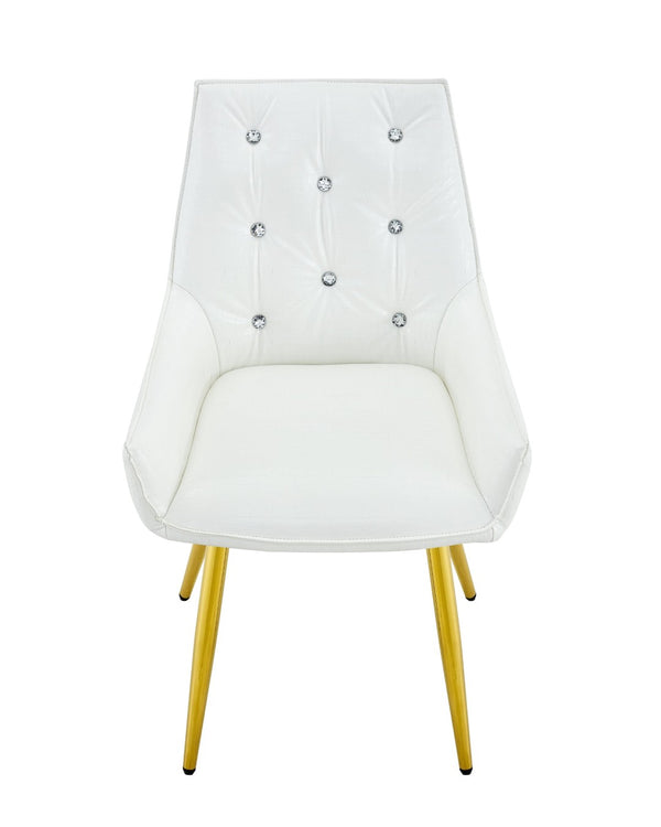 English Elm Crocodile Textured Pu Leather Accent Chair Diamond Tufted with Chrome Metal Legs W3493P456362