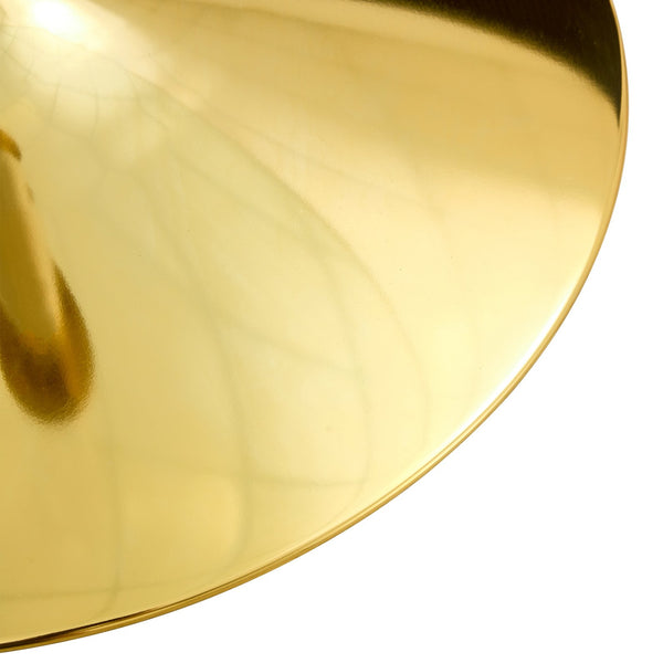 English Elm A 35-inch tempered glass round dining table with gold metal legs, modern minimalist design, seats 4-6 comfortably W1512P381456