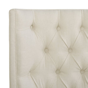 English Elm Jennifer Taylor Home - Brooklyn King Tufted Panel Bed Set In Light Beige Linen - Elegant Wingback Design For Modern Bedrooms B2719P238199