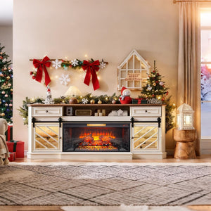 English Elm 42 Inch Infrared Quartz Fireplace Insert with 3d Flame Effect and Built-in Speaker W1769P405043