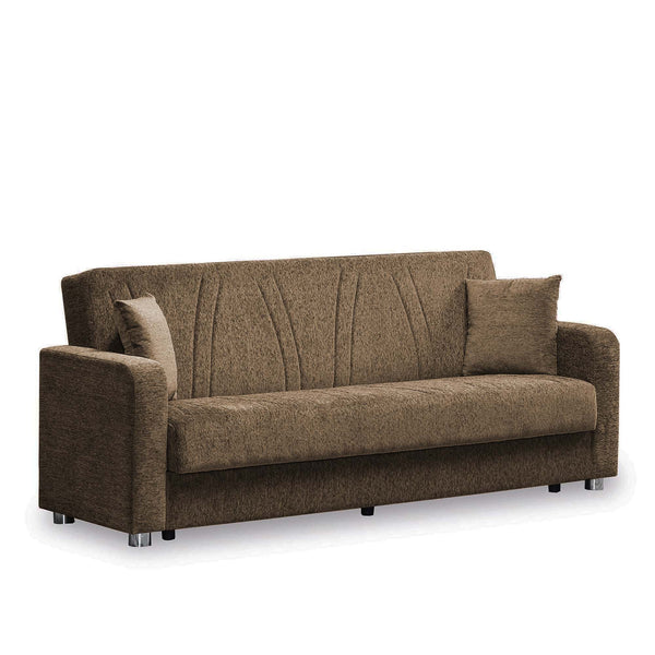 English Elm PrimeNest Gravita Collection Upholstered Convertible Sofabed with Storage, Chenille Comfort & Space-saving Design Beige B030P286582