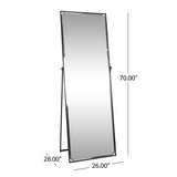 Christopher Knight Home® - Noble House - Ferrell Contemporary Full Length Standing Mirror, Black