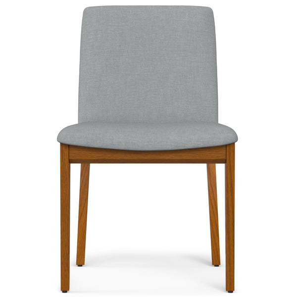 English Elm Selena Scandinavian Dining Chairs Set of 2 – Grey Linen Upholstery, Ash Wood Frame, Padded Comfort, Easy Assembly B136P266935