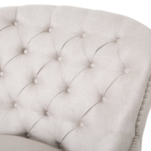 English Elm Christopher Knight Home® - CLUB Plush Fabric Club Chair and Ottoman Set with Birch Legs, Cozy 100% Polyester Upholstery Comfort Wheat 33.75 L x 33.5 W x 29.5 H 67821.00WHEAT