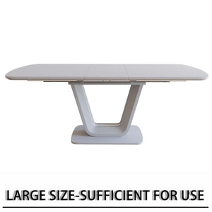 English Elm 62.99-78.74" Expandable Dining Table Set For 2-8 With 6 Padded Chairs - Modern Space-Saving Design! W2189S00741