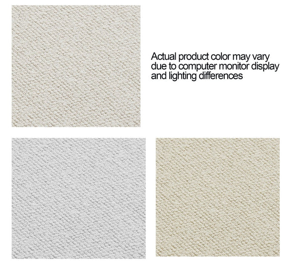 English Elm Hosford Upholstered Wingback Platform Bed - Cream White Boucle, Minimalist Rustic Design, King Size B083P337911