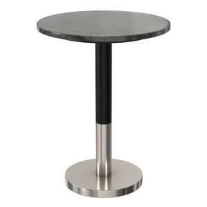 English Elm Haynes Solid Mango Wood Accent Table Rustic Dark Brown Grain for Bedroom or Living Room B136P420283