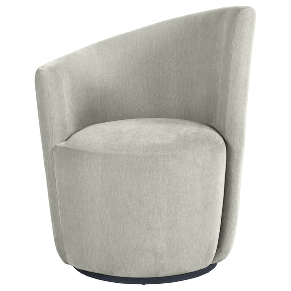 English Elm Kaylie Velvet Swivel Accent Chair Sculptural Curved Back for Living Room B062P447947
