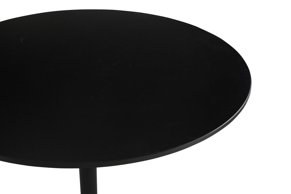 English Elm Round Round Dining Table 31.5" Black Tulip Design Modern Pedestal Table for Small Spaces, Seats 2-4 W2720P204035