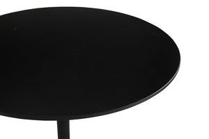 English Elm Round Round Dining Table 31.5" Black Tulip Design Modern Pedestal Table for Small Spaces, Seats 2-4 W2720P204035