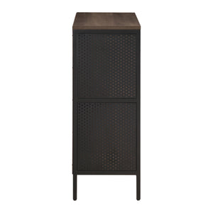 OSP Home Furnishings Ace 4 Cube Storage/Bookcase Ozark Ash